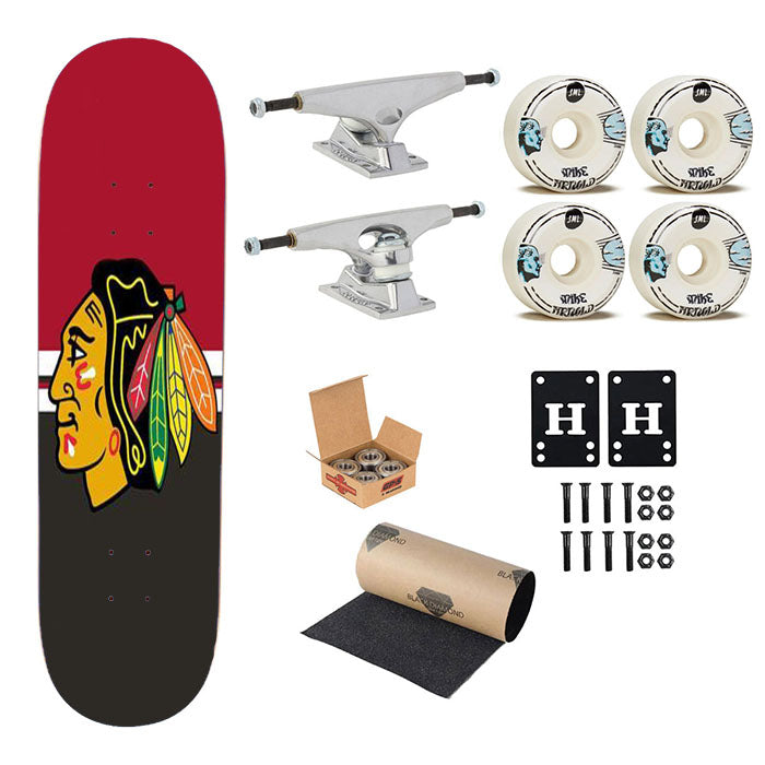 New Chicago Blackhawks Skateboard Complete Board 8.0" X 31.75"