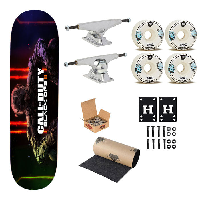New Colorful Call Of Duty Black Ops Poster Skateboard Complete Board 8.0" X 31.75"