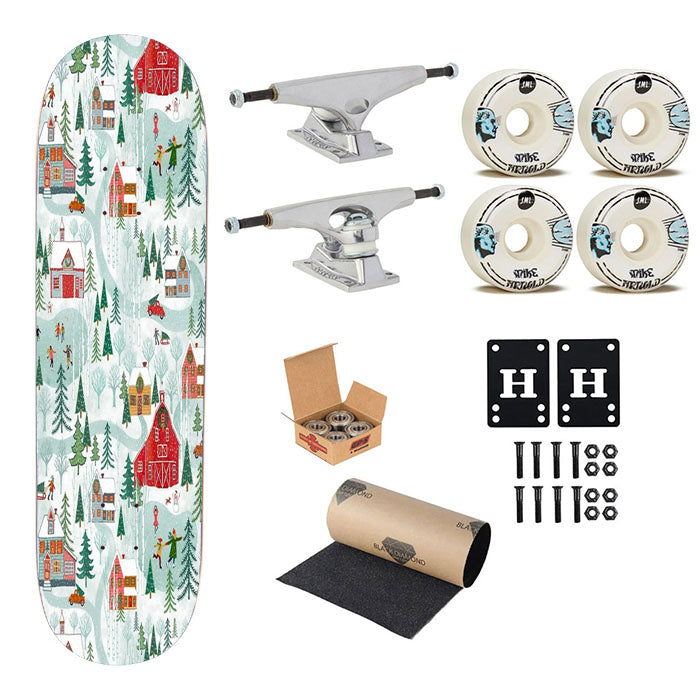 New England Christmas Skateboard Complete Board 8.0" X 31.75"