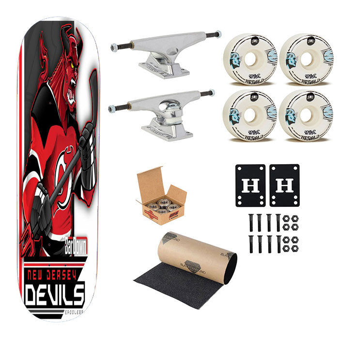 New Jersey Devils Skateboard Complete Board 8.0" X 31.75"