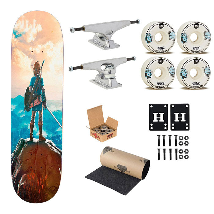 New Legend Of Zelda Skateboard Complete Board 8.0" X 31.75"
