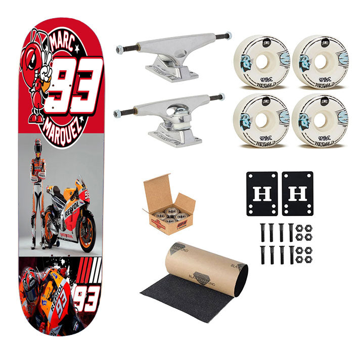 New Marc Marquez 93 Moto Gp Skateboard Complete Board 8.0" X 31.75"