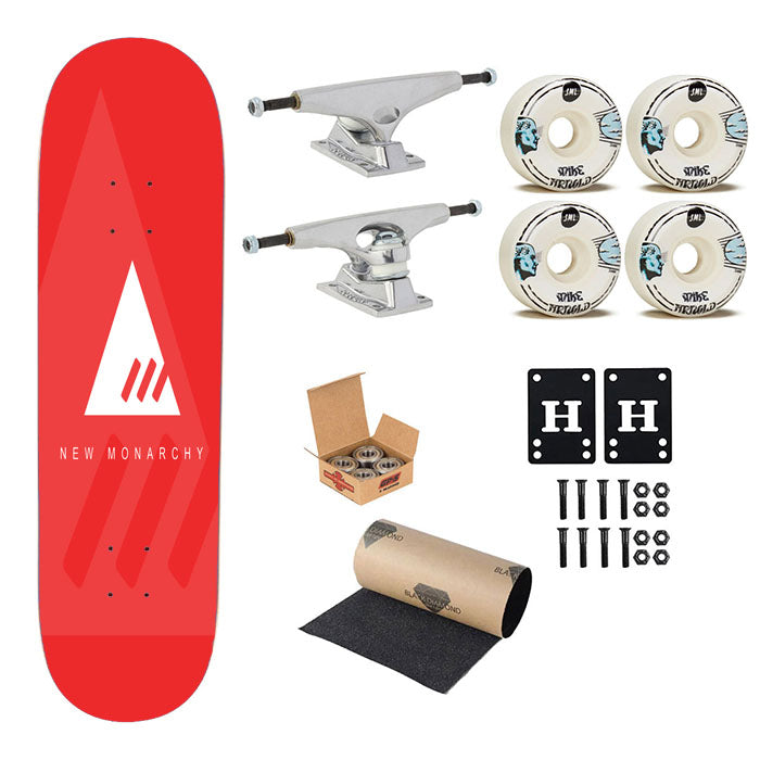 New Monarchy Destiny Logo Skateboard Complete Board 8.0" X 31.75"