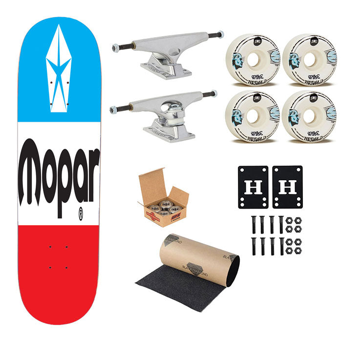 New Mopar Logo Skateboard Complete Board 8.0" X 31.75"