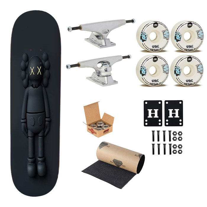 New York Kaws Skateboard Complete Board 8.0" X 31.75"