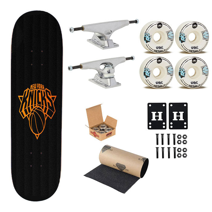 New York Knicks Logo Basketball Skateboard Complete Board 8.0" X 31.75"