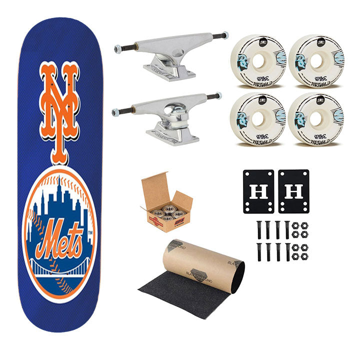 New York Mets Skateboard Complete Board 8.0" X 31.75"