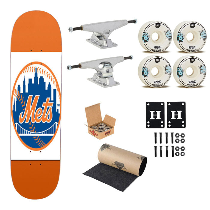 New York Mets Symbol Skateboard Complete Board 8.0" X 31.75"