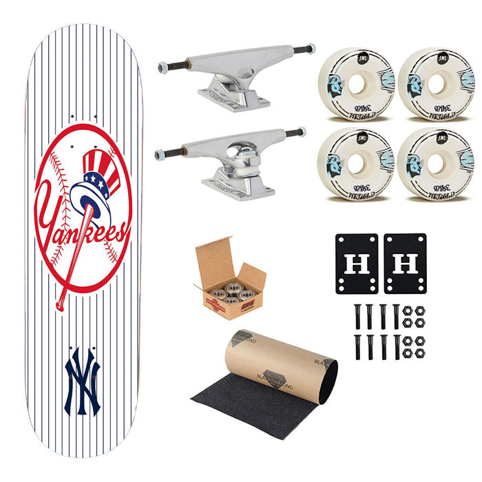 New York Yankees Baseball Skateboard Complete Board 8.0" X 31.75"