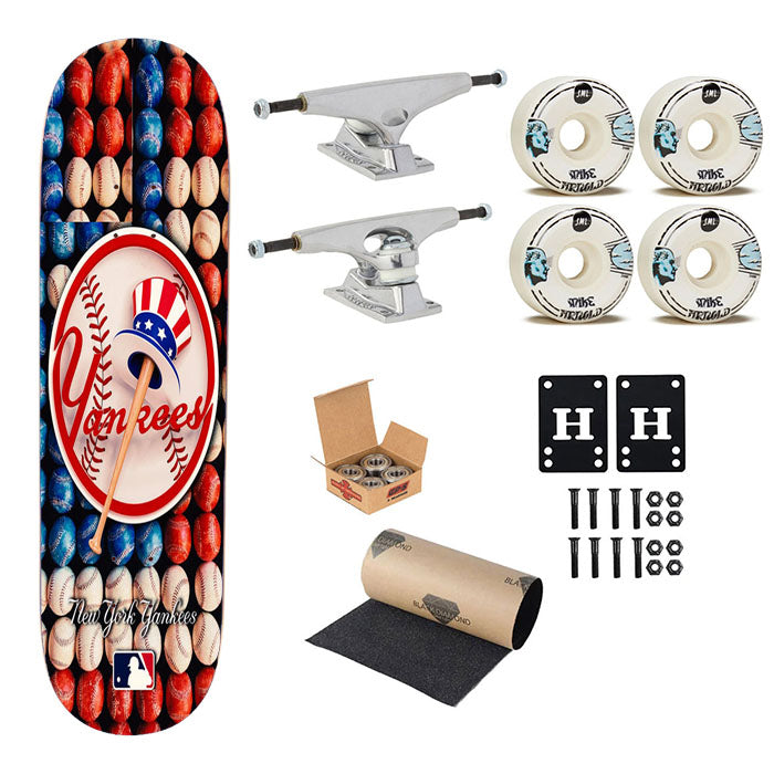 New York Yankees Baseball Mlb Best Skateboard Complete Board 8.0" X 31.75"