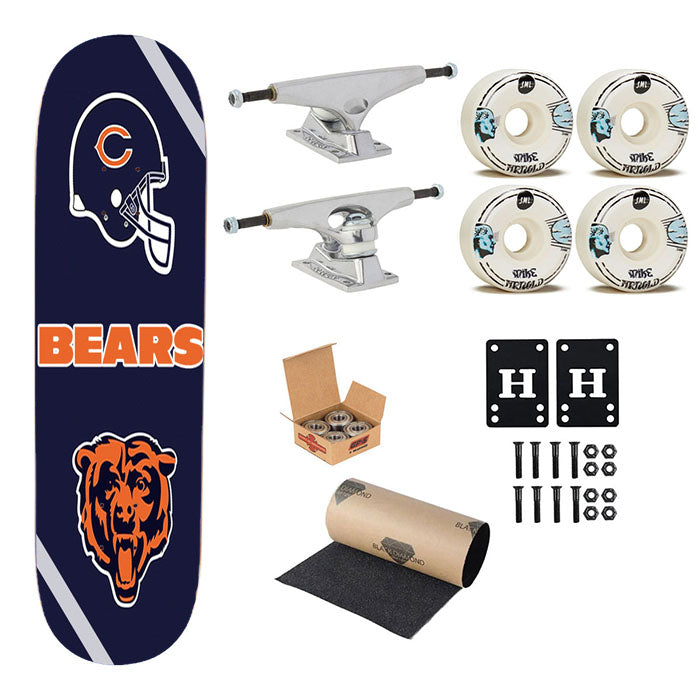 Nfl Chicago Bears Skateboard Complete Board 8.0" X 31.75"