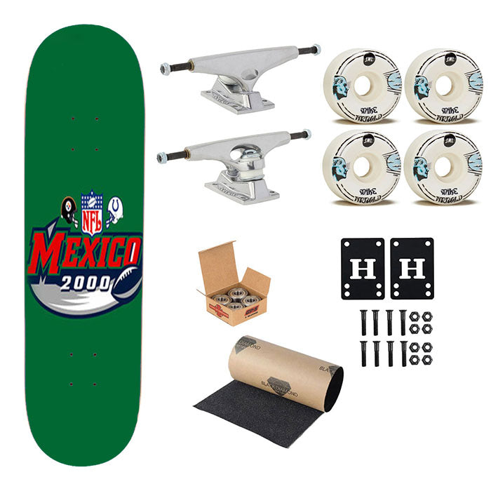 Nfl Mexico 000 Gre Skateboard Complete Board 8.0" X 31.75"