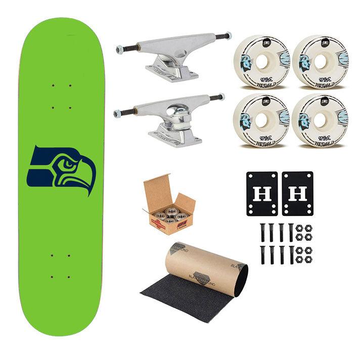 Nfl Seattle Seahawks Skateboard Complete Board 8.0" X 31.75"