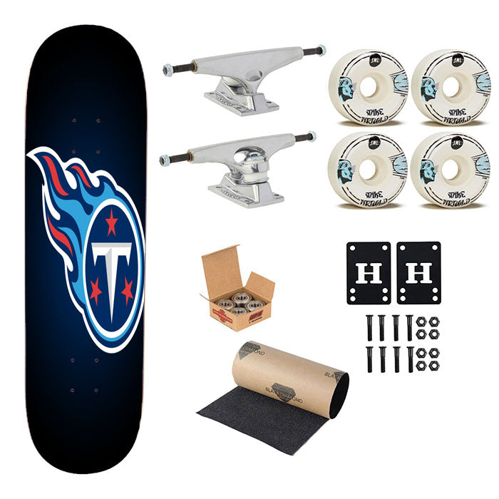 Nfl Tennessee Titans Skateboard Complete Board 8.0" X 31.75"