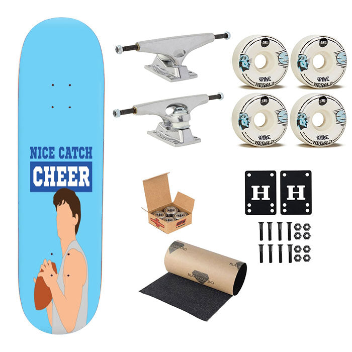 Nice Catch Cheer Skateboard Complete Board 8.0" X 31.75"