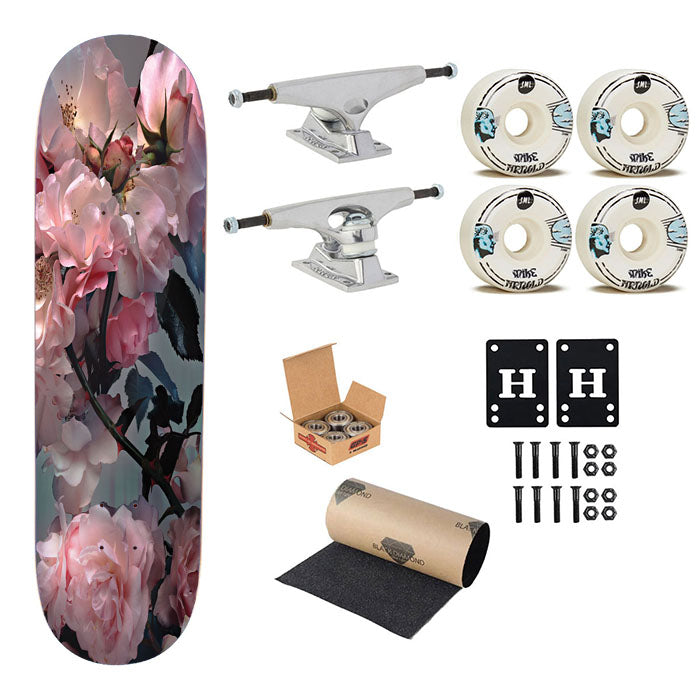 Nick Knight Photography Flowers Skateboard Complete Board 8.0" X 31.75"