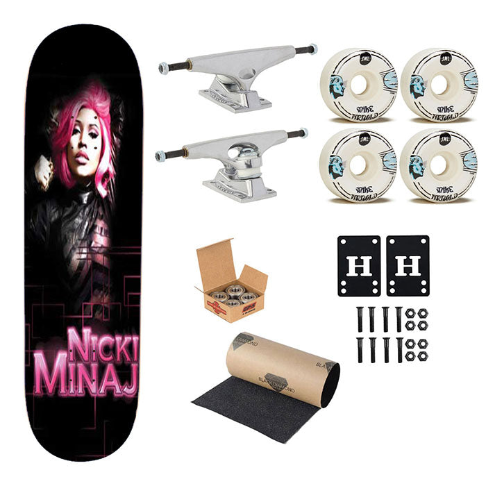 Nicki Minaj Pink Lines Skateboard Complete Board 8.0" X 31.75"