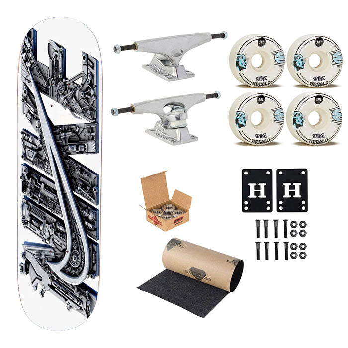 Nike 3D Art Skateboard Complete Board 8.0" X 31.75"