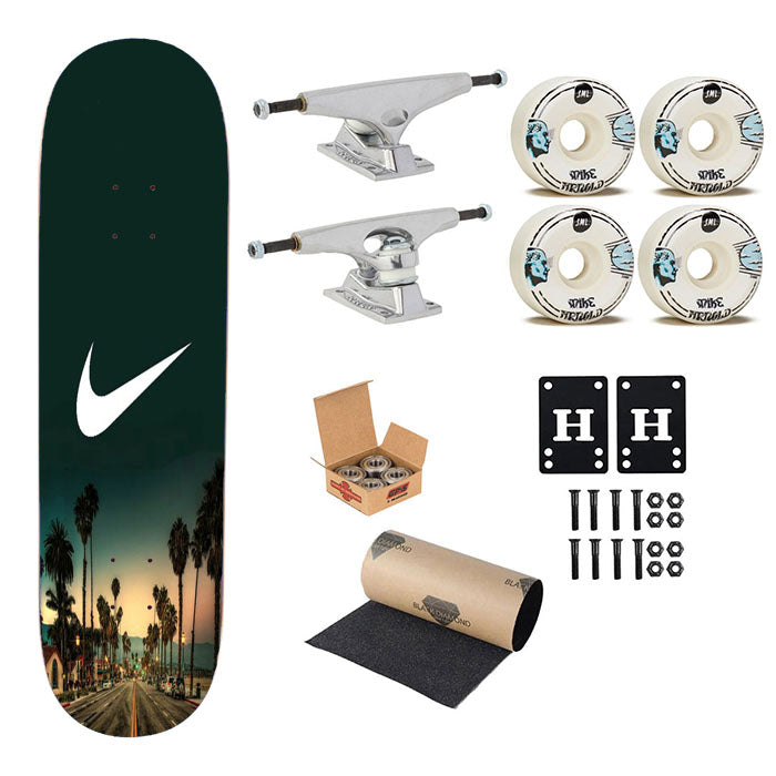 Nike Afternoon Sea Day Skateboard Complete Board 8.0" X 31.75"