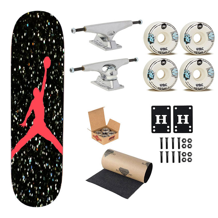 Nike Air Jordan Logo Skateboard Complete Board 8.0" X 31.75"