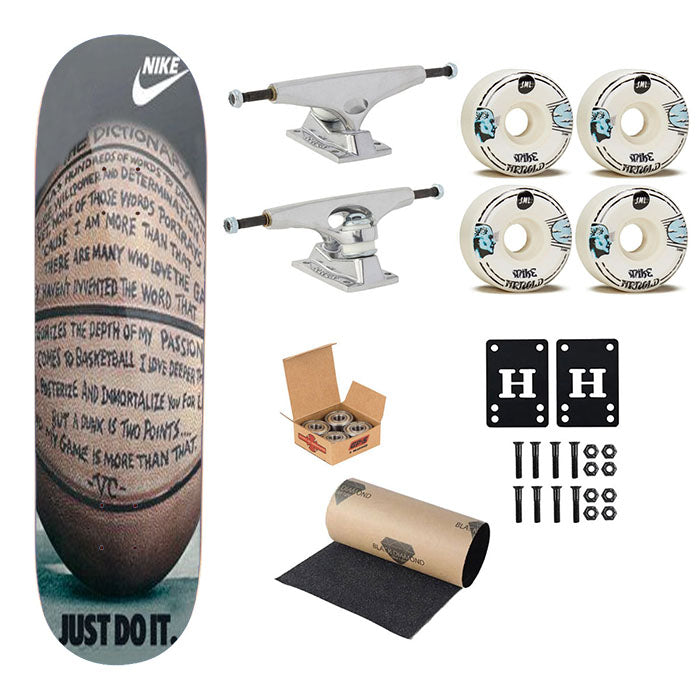Nike Basketball Just Do It And Passion Skateboard Complete Board 8.0" X 31.75"