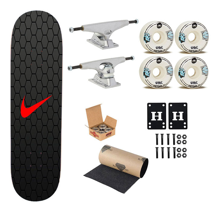 Nike Carbon Skateboard Complete Board 8.0" X 31.75"