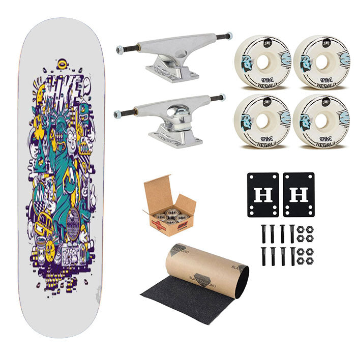 Nike Galaxy Skateboard Complete Board 8.0" X 31.75"