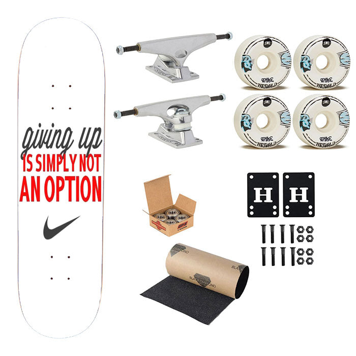 Nike Giving Up Is Simply Skateboard Complete Board 8.0" X 31.75"