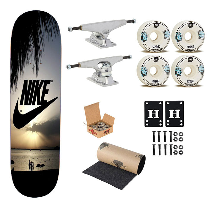 Nike Island Art Sunset Skateboard Complete Board 8.0" X 31.75"