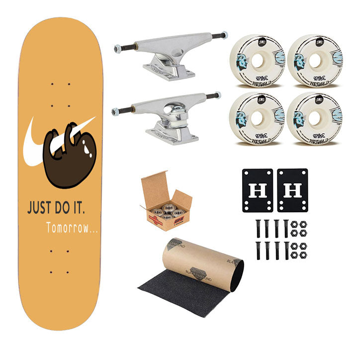Nike Just Do It Skateboard Complete Board 8.0" X 31.75"