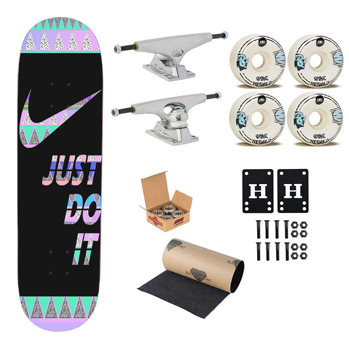 Nike Just Do It Aztec Pastel Skateboard Complete Board 8.0" X 31.75"