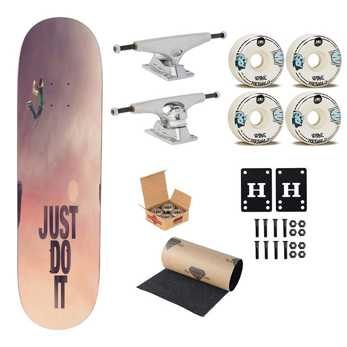 Nike Just Do It Jump Cliff Wallpaper Skateboard Complete Board 8.0" X 31.75"