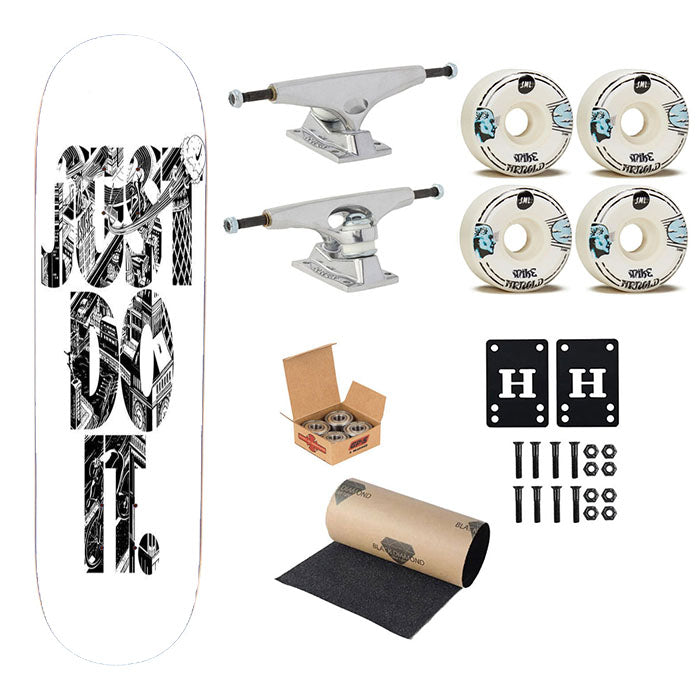 Nike Just Do It Type Skateboard Complete Board 8.0" X 31.75"