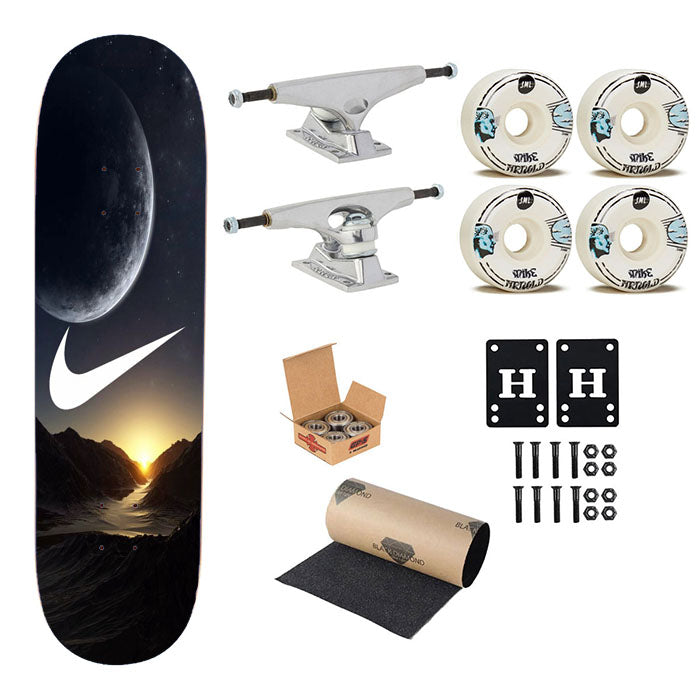 Nike Moon Mesir Skateboard Complete Board 8.0" X 31.75"