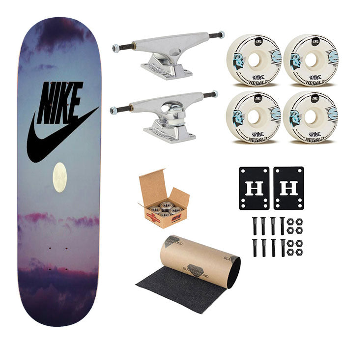 Nike Morning Day Skateboard Complete Board 8.0" X 31.75"