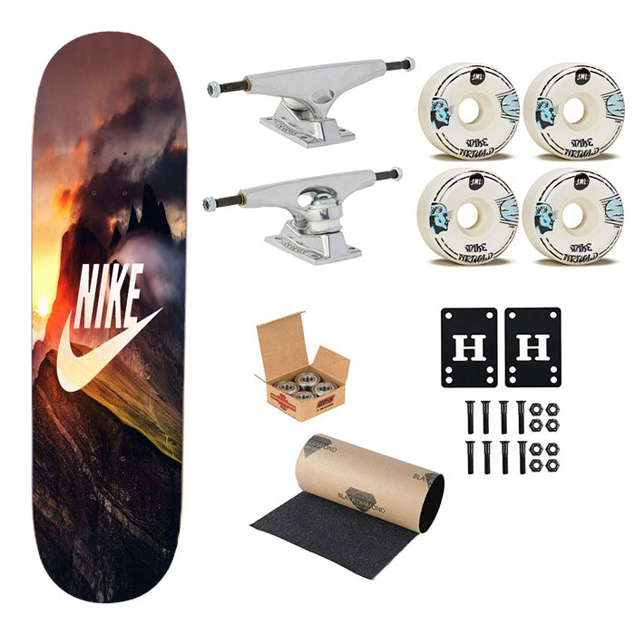 Nike Mural Mountain Skateboard Complete Board 8.0" X 31.75"