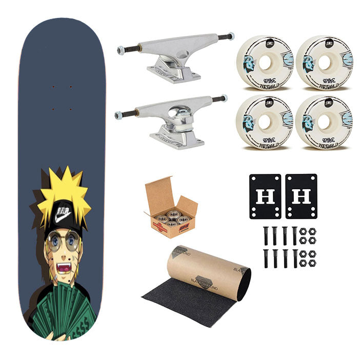 Nike Naruto Skateboard Complete Board 8.0" X 31.75"