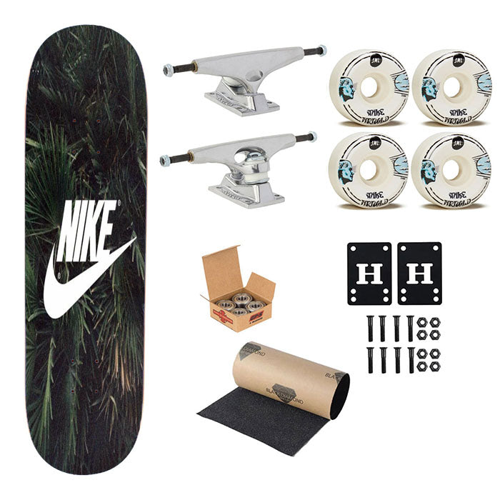 Nike Palm Skin Art Flores Skateboard Complete Board 8.0" X 31.75"