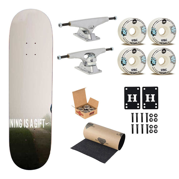 Nike Running Is A Gift Skateboard Complete Board 8.0" X 31.75"