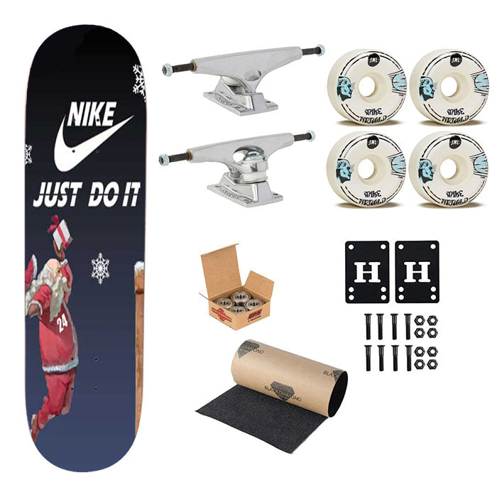 Nike Santa Dunk Skateboard Complete Board 8.0" X 31.75"