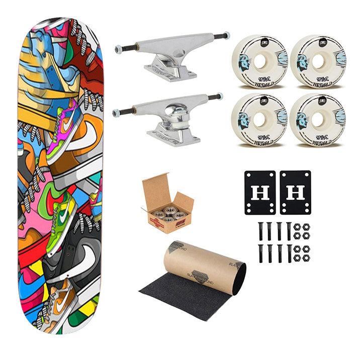 Nike Shoes Skateboard Complete Board 8.0" X 31.75"