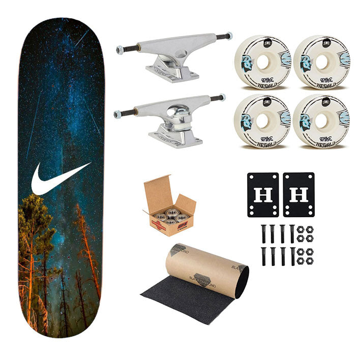 Nike Sky Galaxy Skateboard Complete Board 8.0" X 31.75"