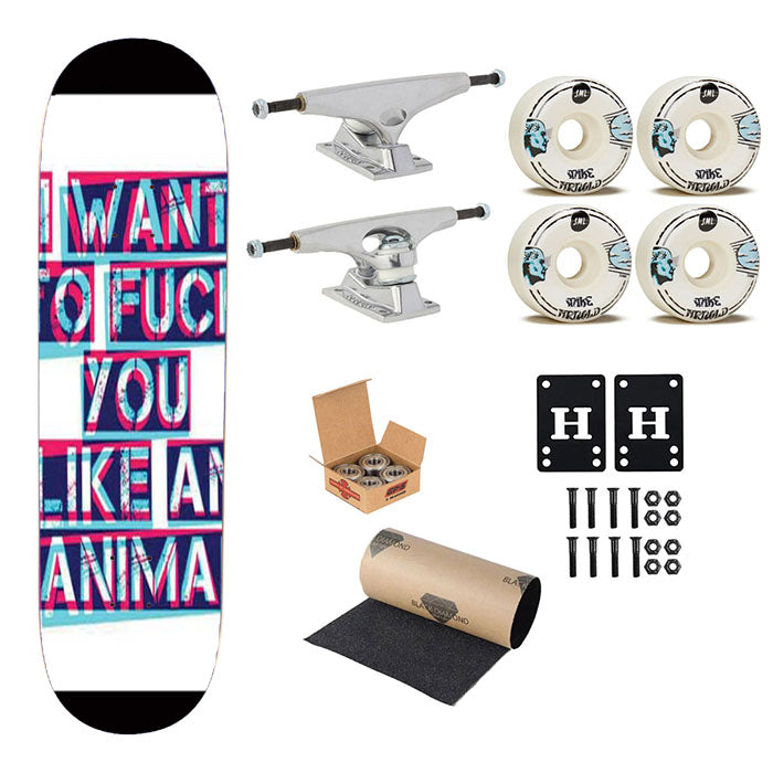 Nine Inch Nails Closer Lyrics Skateboard Complete Board 8.0" X 31.75"