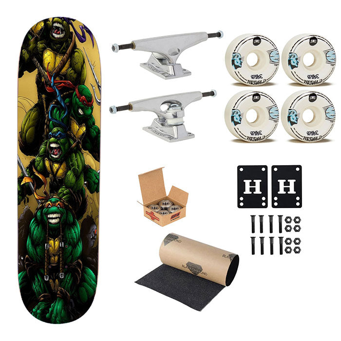 Ninja Turtles Cartoon Skateboard Complete Board 8.0" X 31.75"