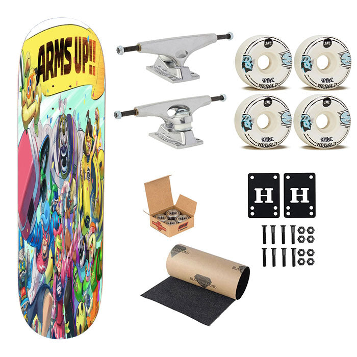Nintendo Arms Up Wallpapers Skateboard Complete Board 8.0" X 31.75"
