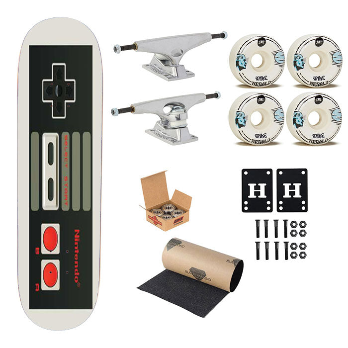 Nintendo Controller Skateboard Complete Board 8.0" X 31.75"