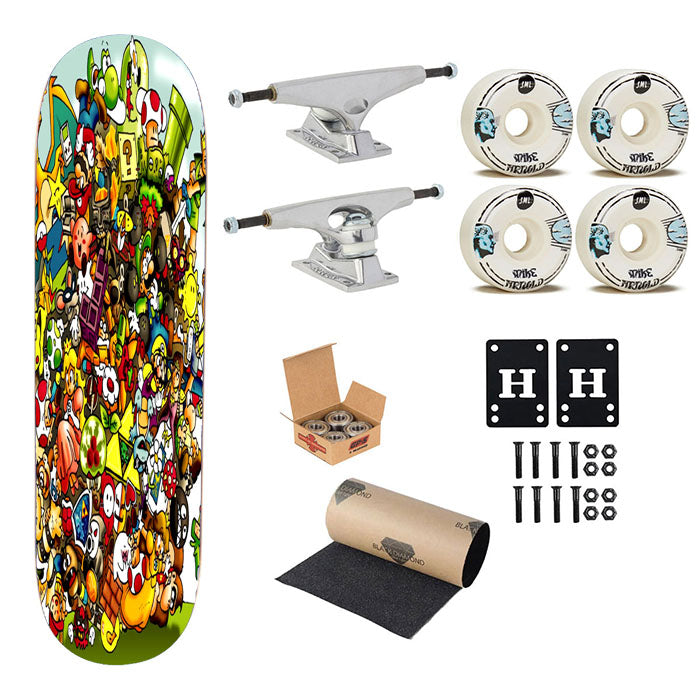 Nintendo Katamari Skateboard Complete Board 8.0" X 31.75"