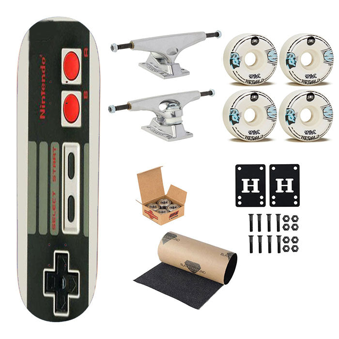 Nintendo Nes Gamepad Controller Skateboard Complete Board 8.0" X 31.75"
