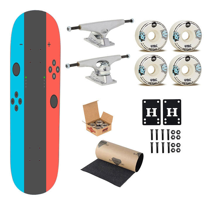 Nintendo Switch Skateboard Complete Board 8.0" X 31.75"