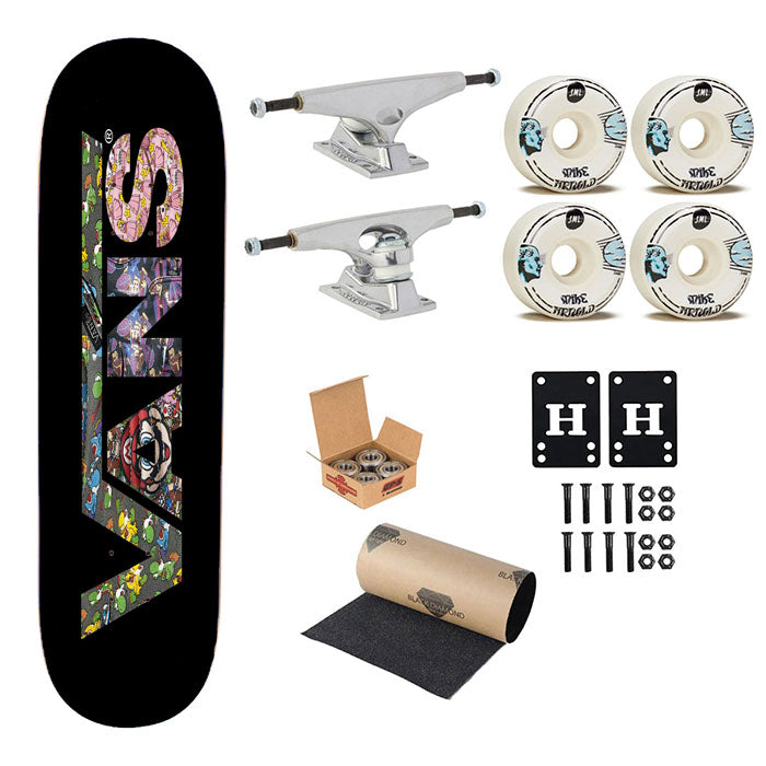 Nintendo X Vans Collabs Skateboard Complete Board 8.0" X 31.75"